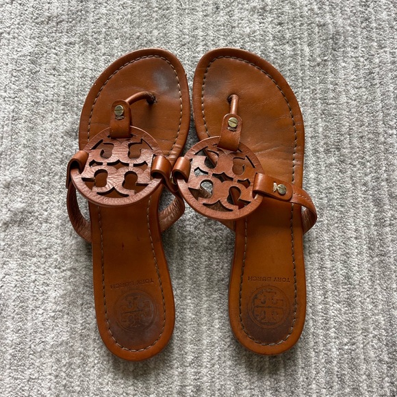 Tory Burch Shoes - Tory Burch Miller Sandals - Size 7 - Tan